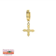 Officially Licensed Hunter X Hunter ©2020 Studio Dice/SHUEISHA, TV TOKYO, KONAMI This earring features Chrollo Lucifer's distinctive forehead cross, symbolizing the iconic mark that represents his leadership and unwavering authority over the Phantom Troupe. Chrollo is not only a skilled strategist but also a master of Nen abilities, making him one of the most formidable characters in Hunter x Hunter. This piece captures his mysterious and commanding presence, perfect for fans who want to embody Phantom Troupe Chrollo, Nen Abilities, The Phantom Troupe, Chrollo Lucilfer, Phantom Troupe, Pierced Jewelry, The Phantom, Eye Earrings, Cross Designs