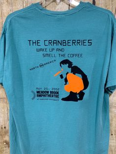 The Cranberries performed at Michigan's Oakland University in 2002. The band was at the peak of their popularity. Delores was in rare form, with her voice piercing the night sky. A great collectible or gift for the fan. Mint green short sleeved tshirt-size XL- with graphics on both sides. NWOT Oakland University, Paul Mccartney And Wings, Mint Green Shorts, Thanks My Friend, The Cranberries, Her Voice, Crew Shirt, Green Shorts, Night Sky