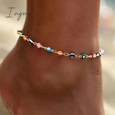 Bohemian Colorful Turkish Eyes Anklets for Women Butterfly Flower Zircon Shell Cat Ankle Bracelet Summer Beach Foot Leg Jewelry window.adminAccountId=200675524; Trendy Spring Festival Anklets, Trendy Summer Festival Anklets, Colorful Beads Anklet For Summer Gift, Colorful Beads Anklets For Summer Vacation, Colorful Beads Anklet As Summer Gift, Colorful Beaded Anklets For Summer Gifts, Colorful Beaded Anklets For Summer, Colorful Beaded Anklets For Summer Vacation, Trendy Anklets For Spring Vacation