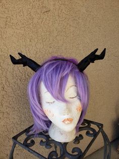 "They are large and majestic, statement cosplay fantacy forest dragon horns 3D printed lightweight. May be requested in other colors. The length is about 10\". The set is attached to a plastic teethed headband but may be requested unattached for a different positioning, May be attached using glue or screws. This set is a more masculine version of the fawn fairy horns as seen on the last picture you can check them out here https://www.etsy.com/listing/621384879/new-arrival-whimsical-fairy-deer-an Fairy Horns, Fawn Fairy, Whimsical Dragon, Forest Dragon, Dragon Horns, Whimsical Fairy, Reindeer Antlers, Antlers, 3d Printed