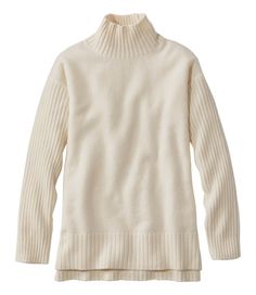 Our essential turtleneck sweater is destined to be a favorite. As soft and plush as it is substantial, in a specially selected blend of yarns. Slightly Fitted: Softly shapes the body. Falls at low hip. In a blend of 57% cotton, 25% wool, 16% nylon and 2% spandex. Machine wash, dry flat. Ribbed turtleneck, sleeves and hem. High-low hem with side slits. Imported. Fit: Slightly Fitted | Women's The Essential Sweater, Turtleneck, Wool/Nylon Essential Sweater, Doctor Outfit, Sweater Turtleneck, Ribbed Turtleneck, Style Cardigan, Tres Chic, Women's Sweaters, Fleece Sweater, Skirted Swimwear