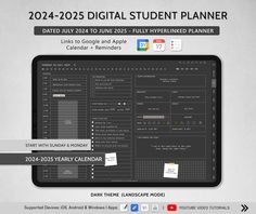 the 2012 - 205 digital student planner is displayed on a computer screen, with text below it