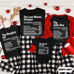 Get in the holiday spirit with our Nutritional Facts Matching Family Christmas Shirts--perfect for group matching Christmas outfits and funny holiday party shirts! These festive matching pajama shirts are sure to add laughs and cheer to your holiday gatherings.🎉👔 ------------------------------------------------------------------------------------------------------ 1. MAKE SURE THAT YOU HAVE READ ALL PERTINENT INFORMATION AND YOU HAVE SCROLLED THROUGH ALL OF THE PHOTOS. 2. ONCE THAT HAS BEEN CO Funny Christmas Pajamas, Funny Family Christmas Pajamas, Matching Christmas Outfits, Xmas Pjs, Washing And Drying Machine, Family Christmas Pajamas, Family Funny, Matching Pajamas, Family Humor