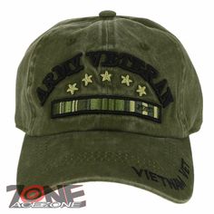 NEW! US ARMY VIETNAM VETERAN DISTRESSED VINTAGE BASEBALL CAP HAT OLIVE NEW! US ARMY VIETNAM VETERAN DISTRESSED VINTAGE BASEBALL CAP HAT OLIVE NEW - WITH TAGS 100% COTTON Logos and designs are fully embroidered Size: One Size Fits All VELCRO ADJUSTMENT Shipping Payment Terms of Sale SHIPPING We ship Worldwide. We ship to USA 48 continental states, Item usually will be shipped out within 1~3 business days after payment received. We only ship to confirmed addresses. Non USA Customers: First Class I Vintage Khaki Baseball Cap, Green Military Baseball Cap With Flat Bill, Green Military Style Baseball Cap With Flat Bill, Khaki Military Hat For Sports, Military Style Baseball Cap With Curved Brim For Sports, Military Style Khaki Baseball Cap With Curved Brim, Military Style Snapback Baseball Cap, Khaki Military Baseball Cap For Sports, Military Style Khaki Snapback Trucker Hat