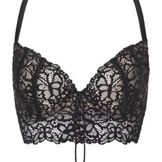 Super Pretty And Delicate Black Lace Bralette! The Tag Came Off On Accident But This Is Brand New. Size 32d. Lace String Bra For Party, Elegant Black Bra With Delicate Straps, Feminine Black Bra, String Bra For Night Out, Elegant Black String Bra, Party Bra With Delicate Straps In Black, 32d Bra, Black Lace Bralette, Black Lace Bra