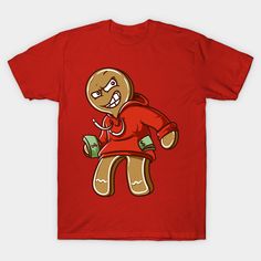 rich gingerbread man artwork -- Choose from our vast selection of Crewneck and V-Neck T-Shirts to match with your favorite design to make the perfect graphic T-Shirt. Pick your favorite: Classic, Boxy, Tri-Blend, V-Neck, or Premium. Customize your color! For men and women. Gingerbread Man Tshirts, Ginger Bread Man Shirts, Gingerbread Man, Gingerbread, V Neck T Shirt, Graphic T Shirt, Graphic Tshirt, Tshirt Designs, Men And Women