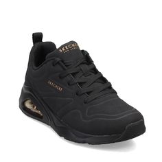 PRICES MAY VARY. Air-Cooled Memory Foam cushioned insole Skech-Air visible airbag midsole Sporty fashion lace-up Flexible traction outsole Black Shoes For Women, Sporty Fashion, Sneakers Women, Skechers Women, Kids Luggage, Luxury Store, Sporty Style, Fashion Sneakers, Pharmacy Gifts