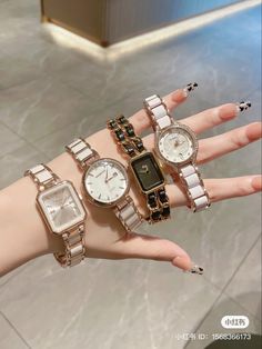 Elegant Watches Women, Pretty Watches, Trendy Watches, Fancy Watches, Cute Watches, Expensive Jewelry Luxury, Fancy Jewellery Designs, Luxe Jewelry