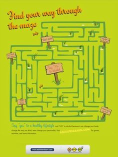 a green book cover with a maze in the middle