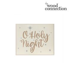 the wood connection's christmas card is shown in gold and white with stars on it