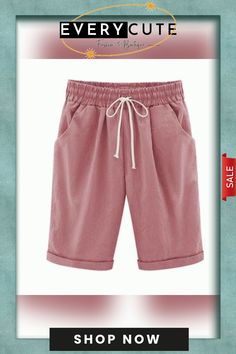 (??summer -48% Off??)elastic Waist Casual Comfy Summer Shorts Casual Short Bottoms For Summer, Summer Stretch Leisure Shorts, Stretch Leisure Shorts For Summer, Summer Leisure Shorts, Leisure Summer Shorts, Summer Leisure Shorts In Solid Color, Baggy Shorts With Pockets For Summer, Casual Summer Bottoms For Day Out, Baggy Summer Shorts With Pockets