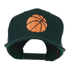 Basketball Embroidery Flat Bill Cap80% acrylic and 20% wool.One size, up to 7 1/2.6 panels, constructed, high profile, snap closure and 4 inches deep crown.Stiff, flat, 2 3/4 inches long and green color under bill.Adult/Unisex. Great for those enjoying basketball and other sports.All Season.7 1/2(W) X 10(L) X 4 1/2(H) inches.Thick, soft and light material.Hand wash only.Imported. Green Baseball Cap Visor For Sports Events, Green Visor Baseball Cap For Sports Events, Green Flat Bill Sports Hat, Green Adjustable Six-panel Hat, Green Six-panel Snapback Hat For Sports Events, Green Six-panel Baseball Cap, One Size, Green Snapback Trucker Hat For Sports Events, Green Six-panel Snapback Hat For Sports, Green Visor Trucker Hat For Sports Events