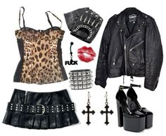 Kelly Core, Trashy Outfits, Mode Kawaii, Leopard Jacket, Outfits Y2k, 2000s Fashion Outfits, Grunge Goth