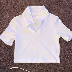 Size S Shein Collared, Cropped, White T-Shirt. Very Good Quality For Being From Shein. Never Worn So No Stains, Tears, Rips, Etc. White Fitted Collared T-shirt, Fitted White Collared T-shirt, Trendy Fitted White Top, Trendy White Fitted Top, White Stretch Collared Top, White Cropped Casual Tops, Trendy White Crop Top Shirt, Basic Collared Spring T-shirt, Basic Collared T-shirt For Spring