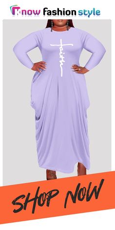 Light Purple Fashion Casual Plus Size Print Asymmetrical O Neck Long Sleeve Dresses Spring Asymmetrical Solid Color Maxi Dress, Spring Solid Color Asymmetrical Maxi Dress, Spring Maxi Dress With Asymmetrical Hem And Solid Color, Spring Maxi Dress With Asymmetrical Hem, Irregular Solid Color Dress For Spring, Spring Dresses With Irregular Hem In Solid Color, Spring Dresses With Irregular Shape, Spring Dress With Solid Color And Irregular Shape, Purple Fashion Casual