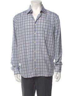 Balmain ShirtWhitePlaid PrintLong Sleeve with One-Button Mitered CuffsButton ClosureFit:Casual Shirts by Balmain typically fit true to size. Plaid Print, Long Sleeve Shirt, Sleeve Shirt, Casual Shirts, Print Patterns, Long Sleeve Shirts, Plaid, Mens Outfits, Long Sleeve