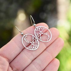 To the casual eye, one of these earrings might look like a stylized tree. After all, there is a reason that "dendrite" was derived from the Greek word for "tree." The opposite earring in this cutely matched pair, however, is impossible to miss! From dendrite to axon terminal, the design is structurally correct, and includes details like the nucleus and Schwann cells. These detailed earrings measure about 1 3/4" from the top of the hook to the bottom. Choose either polished silver steel neurons o