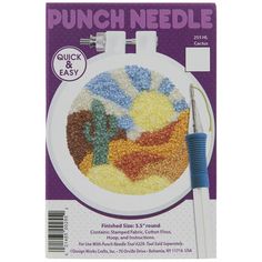 the punch needle has been designed to look like a bowl