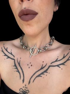 Chunky Chain Choker | Statement silver necklace  |  Silver choker necklace | thick chain | Gift for her Statement Silver Necklace, Chunky Choker, Silver Choker Necklace, Silver Necklace Statement, Silver Choker, Choker Necklaces, Chain Choker, Necklace Silver, Silver Necklaces