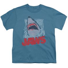 Jaws From The Depths - Youth T-Shirt Youth T-Shirt (Ages 8-12) Jaws Jaws Shirt, Teen Movies, Movie Shirts, Movie T Shirts, Timeless Fashion, Kids Tshirts, Shirt Style, Mens T, Womens Shirts