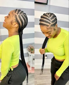 Feed In Braids Ponytail, Feed In Braids, Box Braids Hairstyles For Black Women, Braids Hairstyles Pictures, Quick Braided Hairstyles, Protective Hairstyles Braids