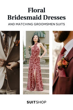 Floral bridesmaid dresses are making a big comeback this year, and they’re more stunning than ever! After years of solid colors dominating bridesmaid fashion, floral patterns are now taking center stage. From soft blooms to bold prints, these dresses offer a fresh and dramatic shift in wedding trends. Plus, find out how to perfectly match them with groomsman suits to complete the look. Ready to add some flower power to your bridal party? Groomsman Suits, Floral Bridal Party, Floral Bridesmaids, Patterned Bridesmaid, Patterned Bridesmaid Dresses, Bridal Party Attire, Floral Bridesmaid Dresses, Bridesmaid Gowns