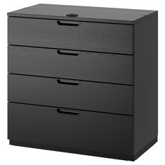 three drawer file cabinet in black finish