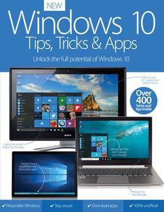 windows 10 tips, tricks & apps book with dvd - rom for windows and mac