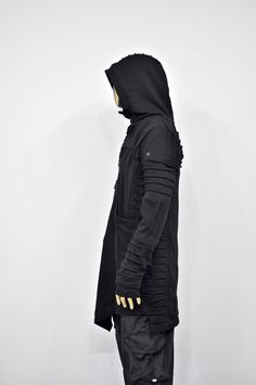 Long Sleeve Techwear For Cosplay, Long Sleeve Techwear Outerwear For Cosplay, Techwear Long Sleeve Outerwear For Cosplay, Futuristic Winter Outerwear For Cosplay, Black Futuristic Outerwear For Alternative Fashion, Techwear Outerwear For Halloween Cosplay, Techwear Outerwear For Halloween And Cosplay, Halloween Cosplay Techwear Outerwear, Halloween Techwear Cosplay Outerwear