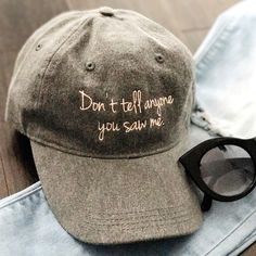 Women Accessory  trucker hat  Mom Life  lids hat  hats for women  hats for moms  hats  funny dad hat  fall hat  embroidered dad hat  Don't Tell Anyone You Saw Me  dad hat  cute hats  Cap  birthday gift for mom  birthday gift  Baseball Hat  baseball cap Outdoor Hut, Cap Cute, Outdoor Hat, Grey Hat, Cute Hat, Mom Hats, Embroidered Cap, Hat Embroidery, Outdoor Hats