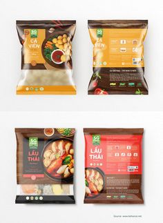 Premium Frozen food packaging design Logo Design Graphics, Creative Wrapping, Packaging Label Design