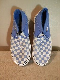 Great Shopping Vans Off The Wall Light Blue Checkered Slip On Shoes, New Women's shoes Vans Teal Checkered, Blue Checkered, Vans Off The Wall, Off The Wall, Wall Light, On Shoes, Slip On Shoes, The Wall, Women's Shoes