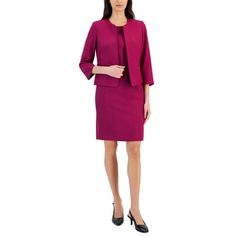 in stock Collarless Blazer, Collarless Jacket, Business Casual Work, Le Suit, Womens Business Casual, Dress Suit, Casual Work Outfits, Wild Rose, Dress Suits