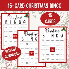 christmas bingo game with free printables