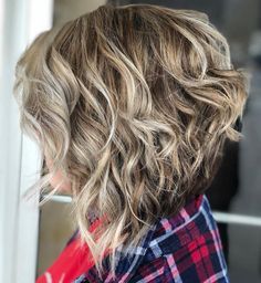 Reverse Bob Haircut, Inverted Bob With Layers, Wavy Inverted Bob, Stacked Inverted Bob, Reverse Bob, Inverted Bob Short, Haircuts Women, Inverted Long Bob