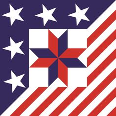 an american flag with stars and stripes