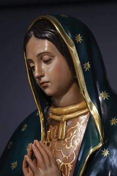 Dulce rostro virginal dulce e inmaculado de nuestra madre santísima de Guadalupe Mary Images, Christ Tattoo, Statue Tattoo