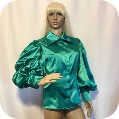 A personal favorite from my Etsy shop https://www.etsy.com/listing/564857770/irish-green-victorian-blouse-with-hiden Green Fitted Top With Gathered Sleeves, Elegant Green Top With Gathered Sleeves, Fitted Green Blouse With Gathered Sleeves, Green Blouse With Balloon Sleeves, Green Fitted Blouse With Balloon Sleeves, Fitted Green Tops With Lantern Sleeves, Green Fitted Lantern Sleeve Tops, Fitted Green Lantern Sleeve Tops, Green Blouse With Blouson Lantern Sleeves