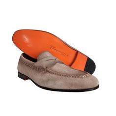 - Suede Uppers - Leather Soles With Half Rubber Heel - Goodyear Construction - Original Box And Packaging Not Included Beige Oxfords For Business, Beige Moccasins For Business, Beige Tassel Loafers With Leather Sole For Formal Occasions, Beige Slip-on Dress Shoes For Business, Beige Moc Toe Formal Loafers, Classic Beige Tassel Loafers For Formal Wear, Classic Beige Tassel Loafers For Formal Occasions, Luxury Beige Moccasins For Business, Beige Formal Loafers With Rubber Sole