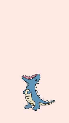 a blue alligator with a pink crown on it's head