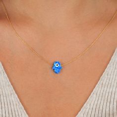 Jazz it up! Introducing 14K Solid Gold Hamsa Opal Necklace, Opal Blue Hamsa Necklace, Christmas Gift, Evil Eye Necklace, 14K Gold Lucky Necklace, Gift for Mom, exclusively priced at an unbeatable value of $160.00 Don't miss out!
#FatimaHandNecklace #OpalNecklace #BlueNecklace #ProtectionNecklace #PostpartumGift #EvilEyeNecklace #GoodLuckNecklace #SapphireNecklace #PregnantMomGift #CollegeGraduation Blue Gemstone Jewelry For Celebration, Blue Sterling Silver Jewelry For Celebration, Celebration Blue Sterling Silver Jewelry, Blue Birthstone Gold-plated Jewelry, Blue Birthstone Jewelry In Gold Plated, Blue Spiritual Gold-plated Necklaces, Blue Pendant Necklace For Celebration, Blue Gold-plated Birthstone Jewelry, Handmade 14k Gold Blue Jewelry