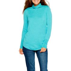 A Scrunch-Neck Sweater Is Thoughtfully Knit And The Result Is A Layering Piece You'll Always Feel Great About Wearing. 28" Length (Size Medium) 53% Cotton, 35% Viscose, 12% Nylon Hand Wash, Dry Flat Imported Aqua Color, Layering Pieces, Turtleneck Sweater, Neck Sweater, Layering, Sweaters For Women, Turtle Neck, Cotton Blend, Hand Wash