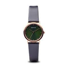 BERING® Classic Watch - polished rose gold | black | calfskin leather - 10540-567 Modern Rose Gold Watches, Modern Rose Gold Watches With Subdials, Modern Analog Watches For The Office, Modern Analog Watches For Office, Modern Analog Office Watches, Classic Watches, Watch Sale, Gold Black, Leather Watch