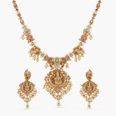 Temple Jewelry Necklace With Peacock Design For Rituals, Temple Necklace With Peacock Design For Rituals, Kundan Temple Jewelry Sets With Peacock Design, Kundan Jewelry Sets With Peacock Design, Kundan Temple Necklace With Peacock Design For Festive Occasions, Temple Jewelry Sets With Intricate Design For Navratri, Temple Jewelry Bridal Necklace With Peacock Design For Rituals, Festive Temple Jewelry Necklace With Peacock Design, Ornate Kundan Necklace For Puja