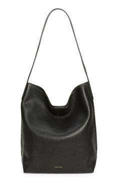 Mansur Gavriel Everyday Cabas Leather Hobo Bag | Nordstrom Chic Pebbled Leather Bucket Bag For Everyday, Chic Everyday Pebbled Leather Bucket Bag, Chic Everyday Bucket Bag In Pebbled Leather, Everyday Shoulder Bag With Pebbled Texture, Everyday Pebbled Texture Shoulder Bag, Versatile Textured Leather Hobo Bag For On-the-go, Versatile Textured Leather Hobo Bag, Versatile Everyday Hobo Bag With Leather Lining, Black Pebbled Leather Hobo Bag For Everyday