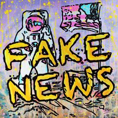 Artist: James "Babes" Kopp Title: Fake News, 2018 Medium: Acrylic, Spray, & House Paint On Canvas Size: 30" x 30" Edition: Original Hand Signed, Lower Right Original, Hand Painted, & One Of A Kind Certificate Of Authenticity Included James "Babes" Kopp (b.1983) is a Neptune Beach-based neo-pop artist whose vibrant paintings are exhibited and collected around the world. After receiving his MFA from The Art Institute of Miami, Kopp found 15 years of notable success across South Florida as an inves Vibrant Paintings, 90s Pop Culture, Cybergoth Anime, Neo Pop, Kitchen Artwork, Paintings Art, Pop Art Painting, Jackson Pollock, Pop Artist