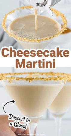 Cheesecake Martini, Desserts In A Glass, Bourbon Tasting, Yummy Alcoholic Drinks, Martini Recipe, Alcoholic Beverage, Cracker Crust, Cocktail Night