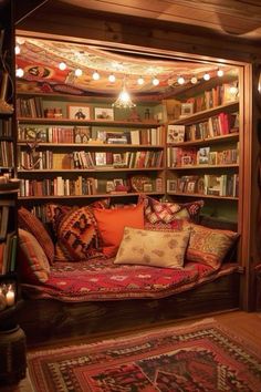 Cozy Hideout, Reading Nooks, Don't Compare, Home Libraries, Dream Room Inspiration, Dream House Interior, House Room, Cozy Nook, Cozy Room