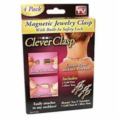 the magnetic jewelry clasp is packaged in a package