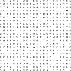 the word search is shown in black and white with words that appear to be missing